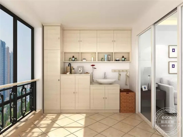 陽臺可以怎樣定制收納柜？