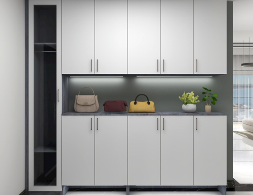  定制玄關柜如何做好收納？易高家居幫您設計！